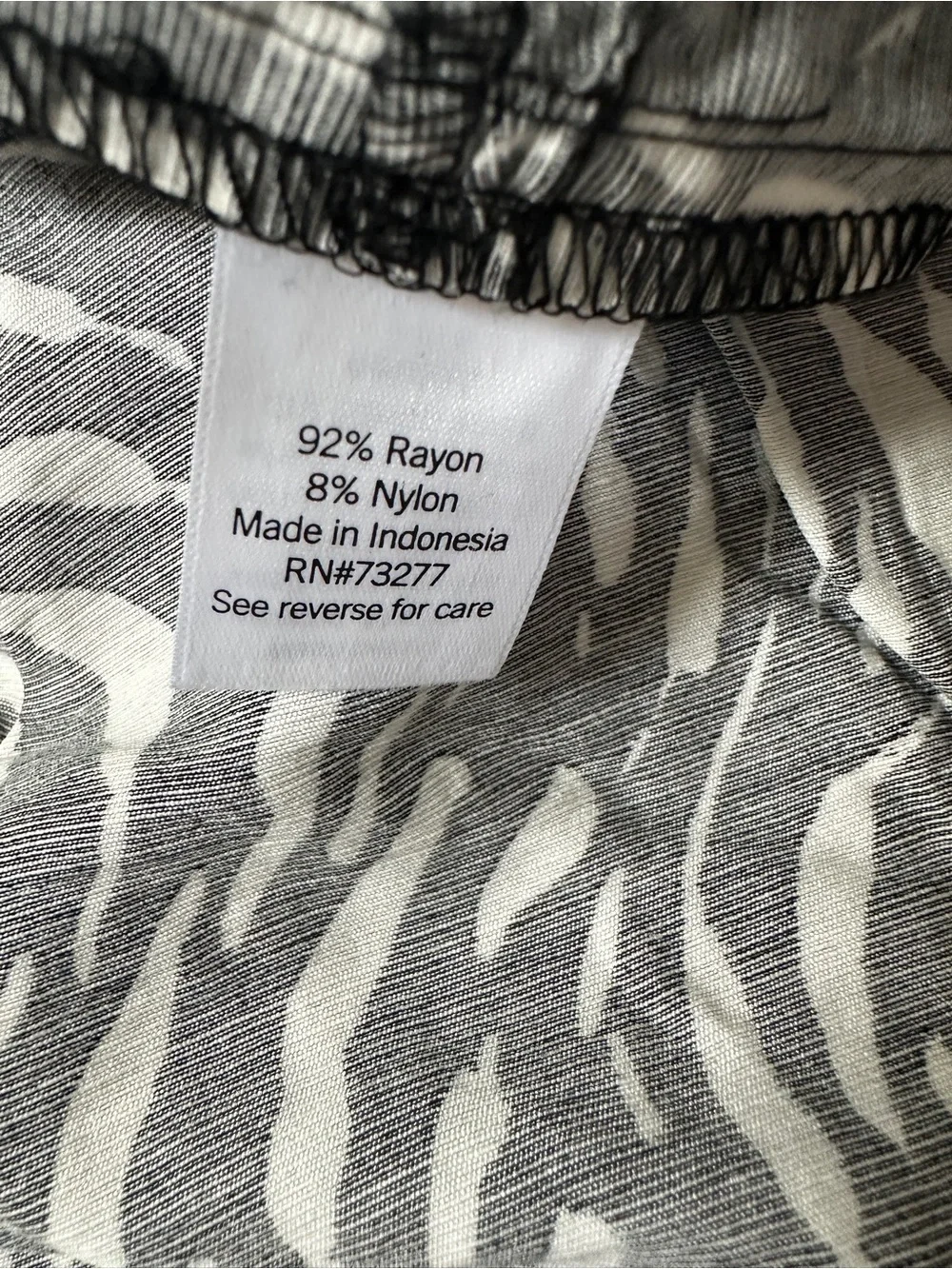 Nine West Black & White Printed Skirt